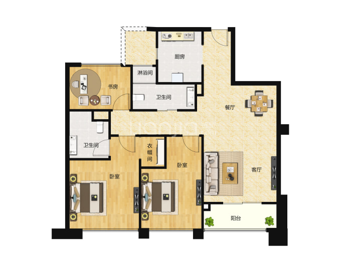 融创·东南府--建面 95m²
