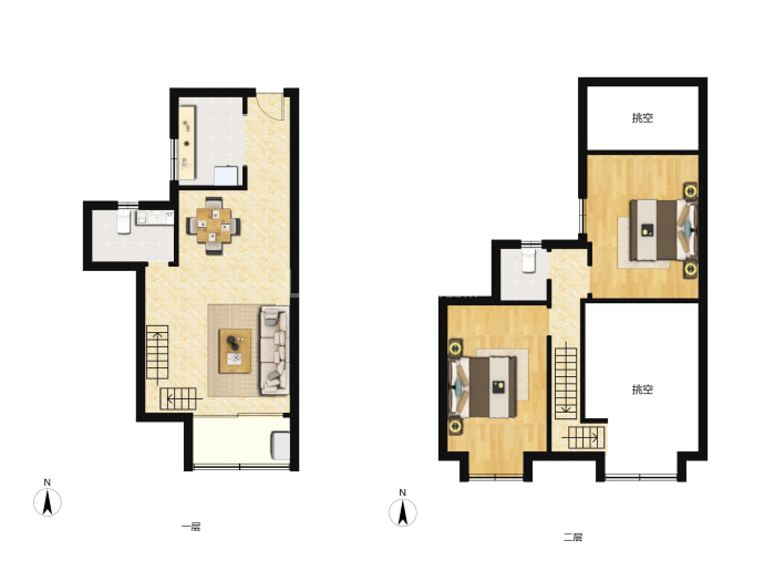 方直彩虹公馆--建面 104m²