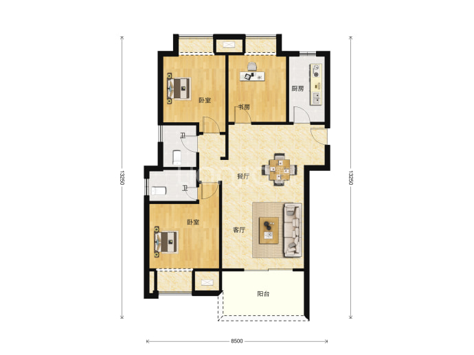 南益名悦华府--建面 110.24m²