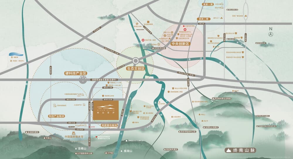 紫薇绿城·南山雲庐区位