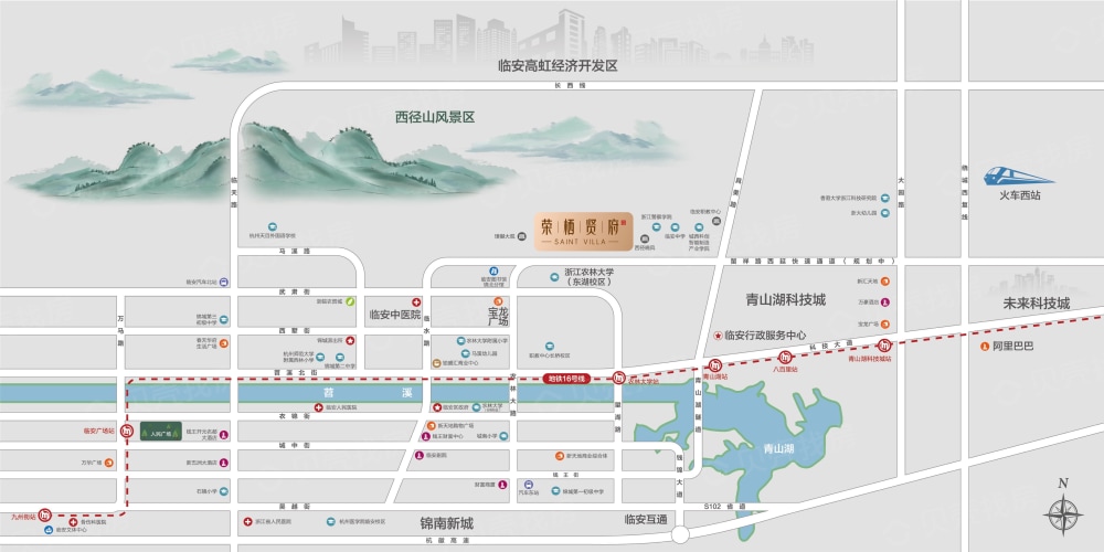 荣栖贤府区位