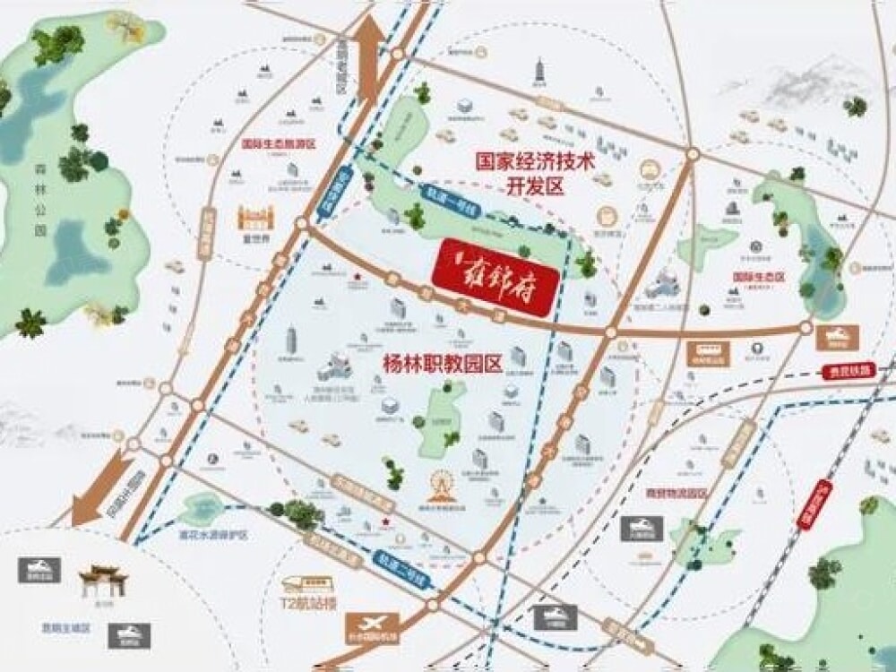 中铁雍锦府区位