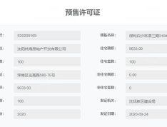 保利白沙林语预售许可证