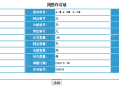 越秀岄湖郡预售许可证