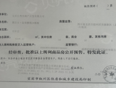 雅居乐叙南雅郡预售许可证