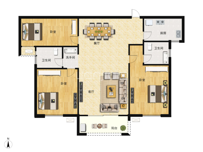 正商书香华府--建面 118m²