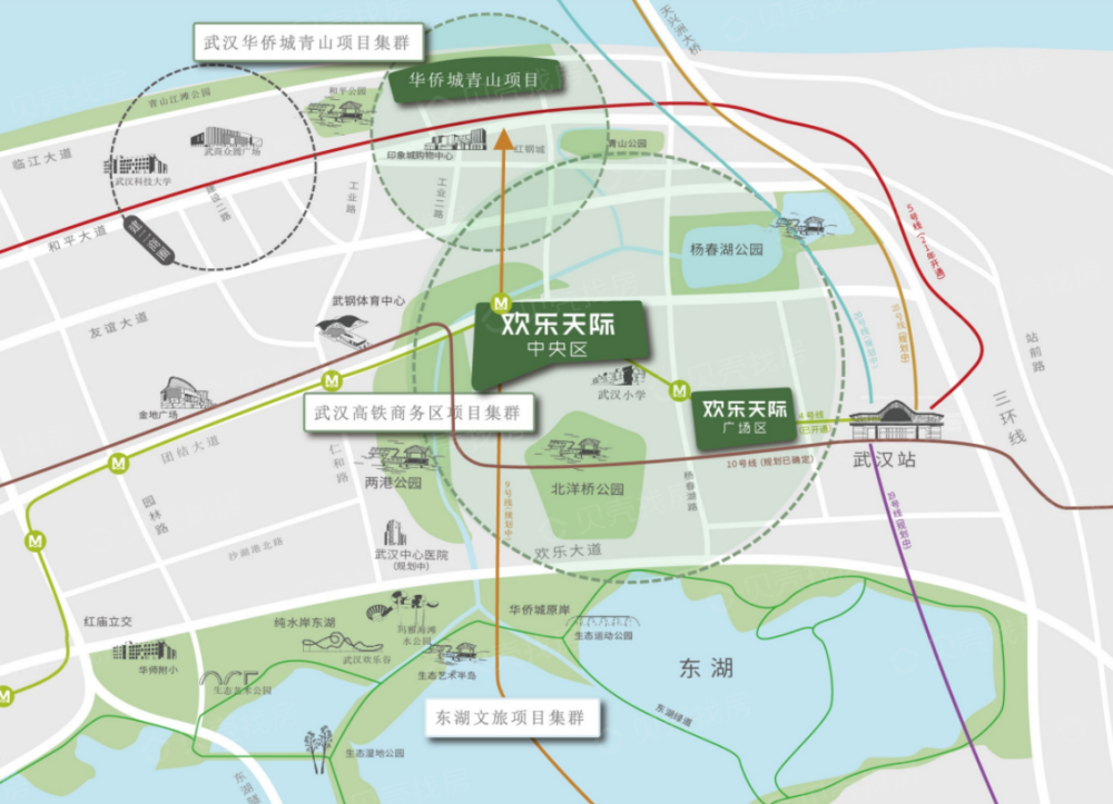 华侨城欢乐天际广场区T3写字楼区位