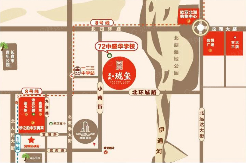 万盛珑玺A区区位