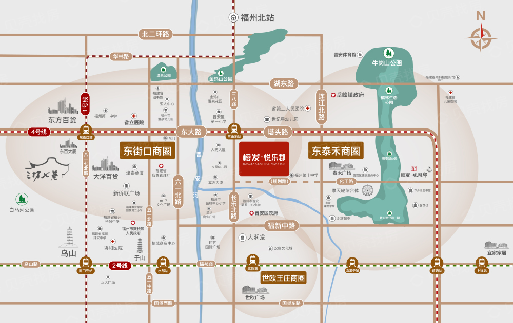 榕发悦乐郡区位