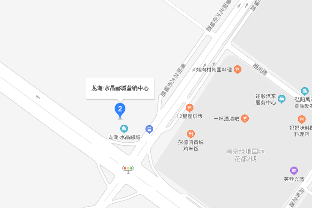 龙湖水晶郦城区位