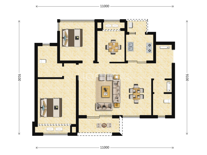 香城云庭--建面 99m²