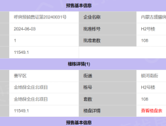 金地峯启未来预售许可证