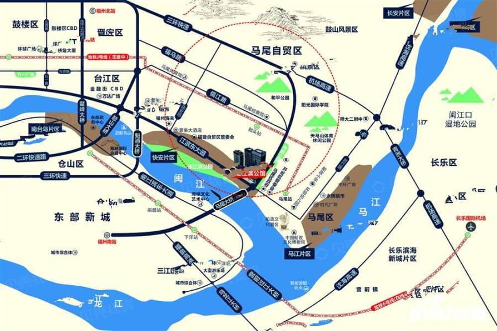 东煌江滨公馆区位
