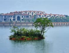 山湖鹭岛实景图