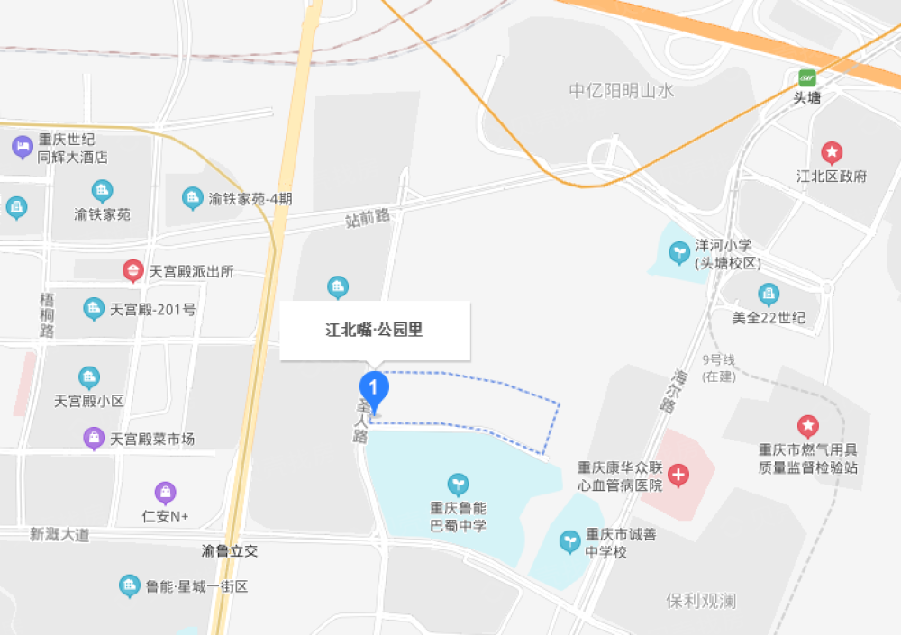 江北嘴公园里区位