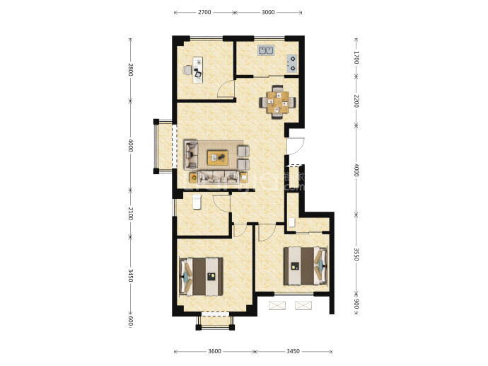 丰金和悦城--建面 87m²