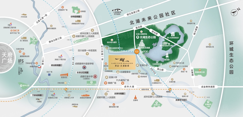 树高北湖丽璟区位