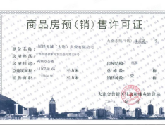 天成国际金融中心预售许可证