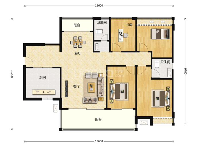 海伦堡青云台--建面 127.04m²