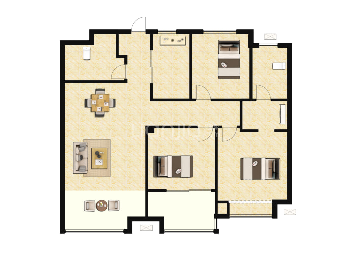 中骏融信承露园--建面 88m²