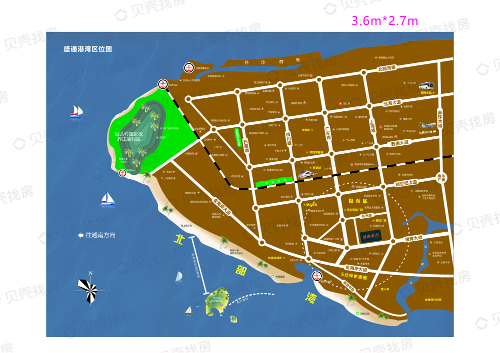 盛通港湾区位