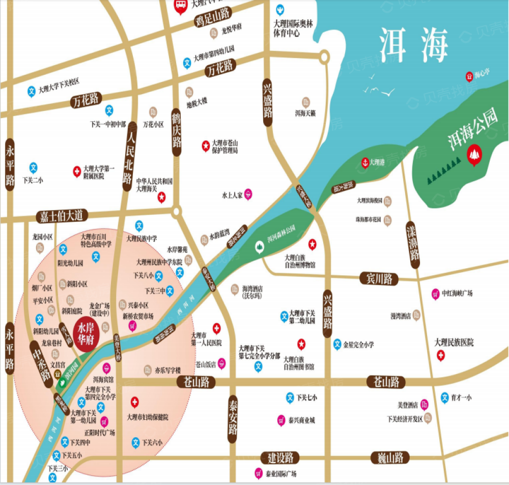 水岸华府区位