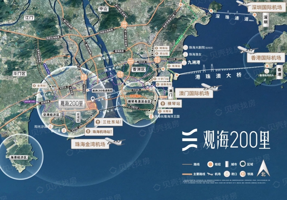 观海200里区位