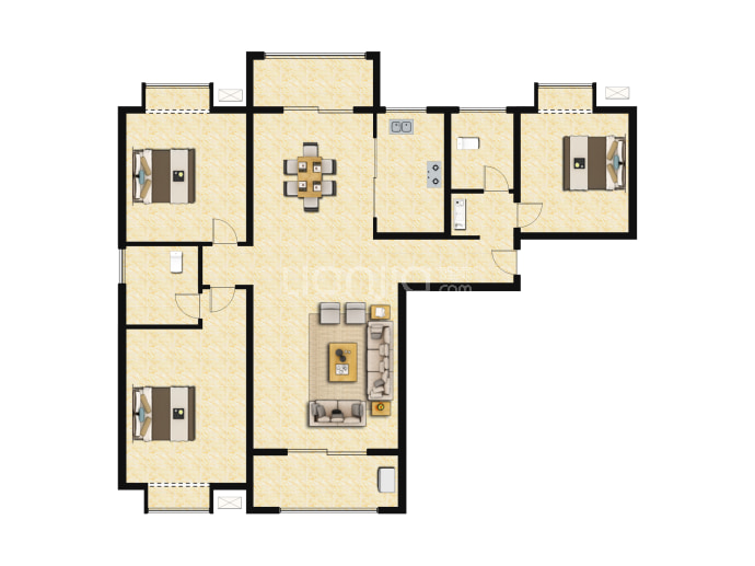 汉口左岸天地二期--建面 125.18m²