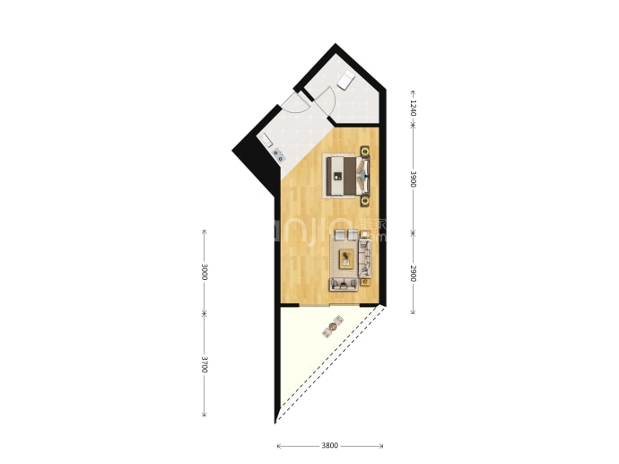 宏昌山海传奇--建面 46m²