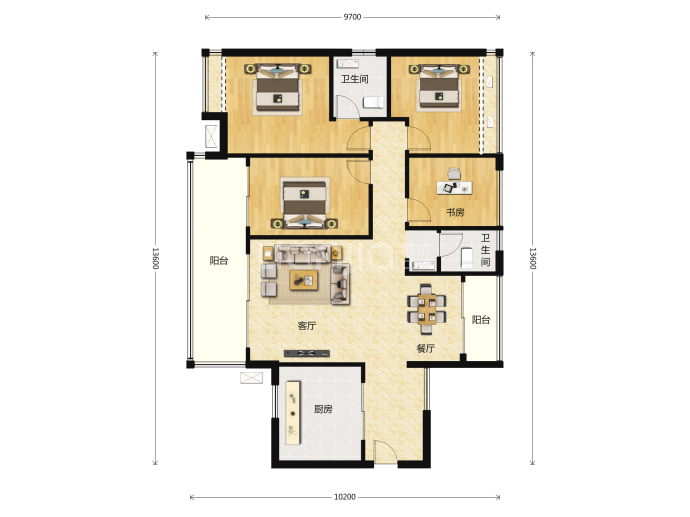 海伦堡青云台--建面 127.04m²