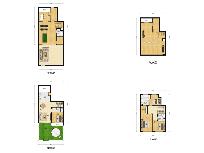 北京岭秀--建面 260m²