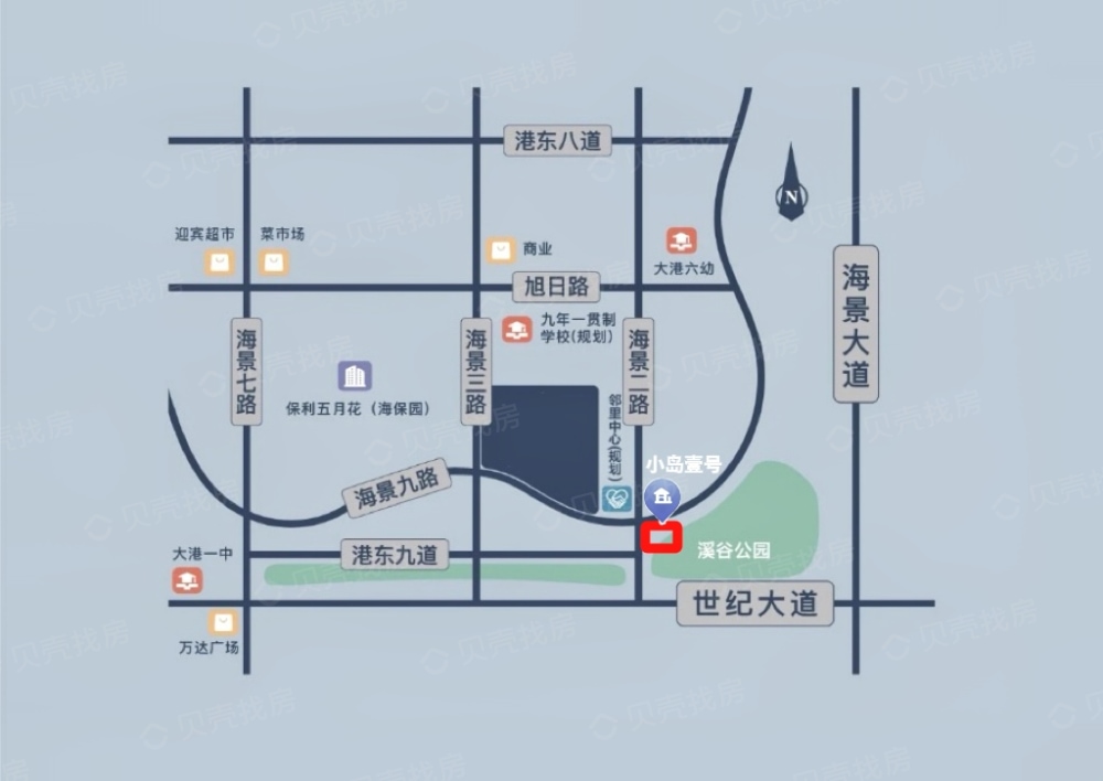 小岛壹号区位