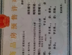 蓝城潍坊·桃李春风预售许可证