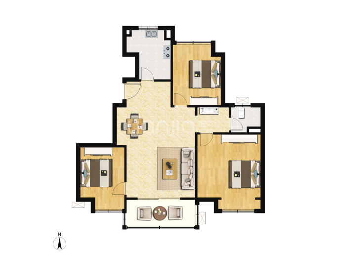 蠡湖国际小镇--建面 89m²