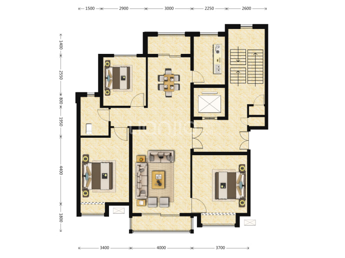 恒大净月公馆--建面 164m²