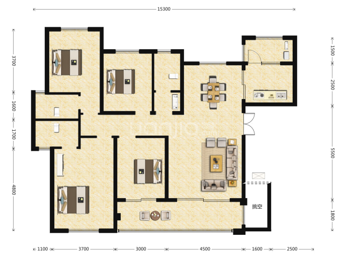 荣融雍泽公馆--建面 143m²