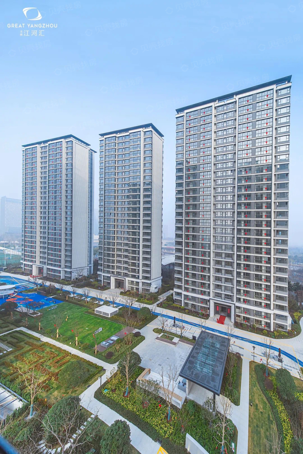 龙腾江河汇实景图