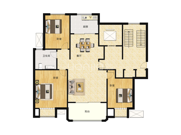 太仓珑悦兰庭--建面 96m²