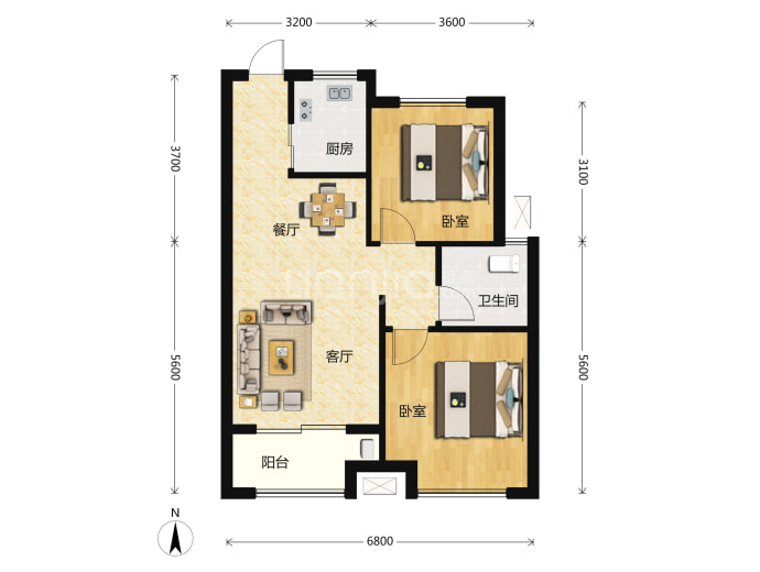 旭东广场--建面 78.49m²