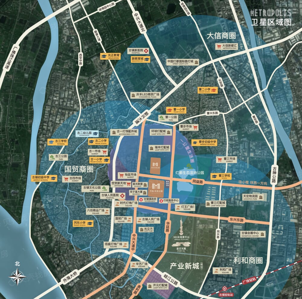 万科中央公园（二期）区位