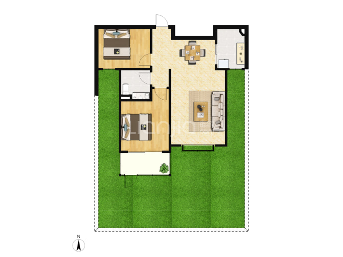 御景园--建面 89.91m²