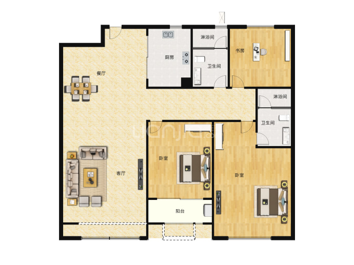 融创澄波府邸--建面 115m²