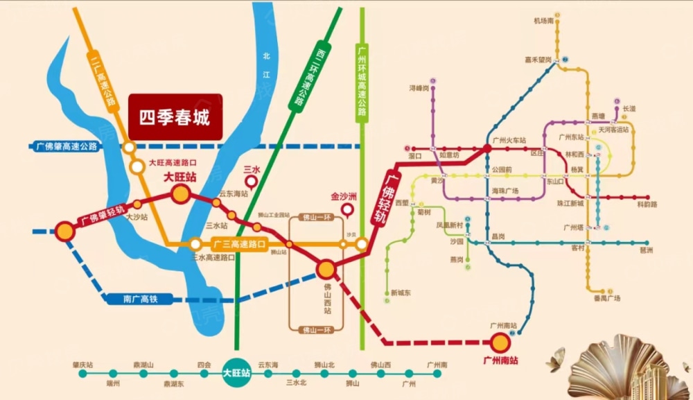 四季金谷区位
