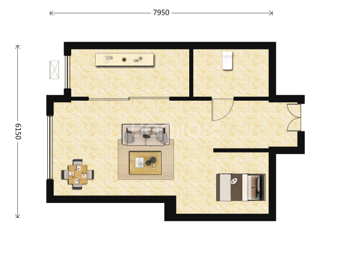 水岸雁栖--建面 56m²