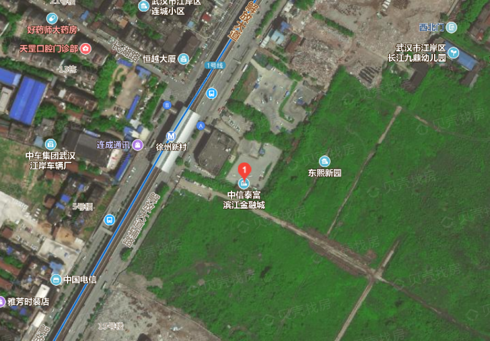 中信泰富滨江金融城区位