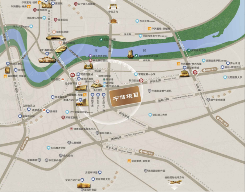 华润置地盛京潤璟区位