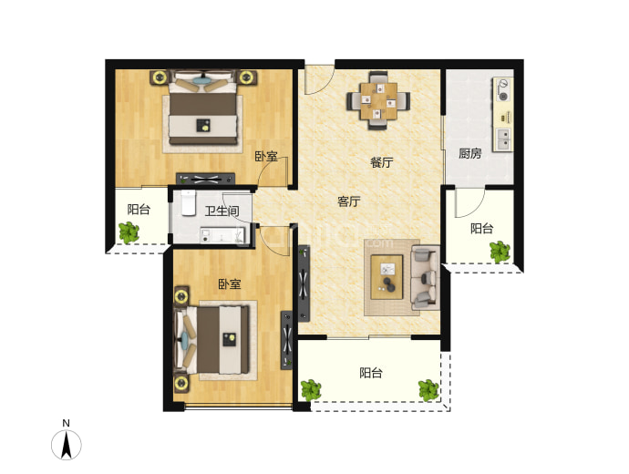 信义豪园--建面 89.54m²