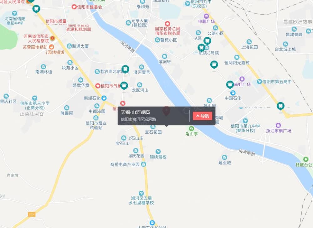 天福山河观邸区位