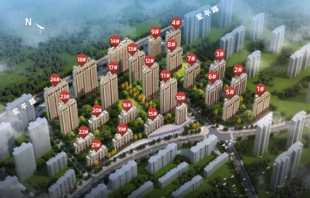 卓越锦鸿台效果图