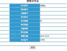 富力国际别墅预售许可证